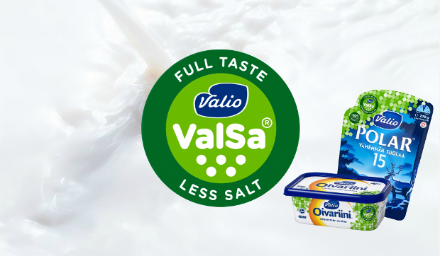 Valio Valsa less salt products.