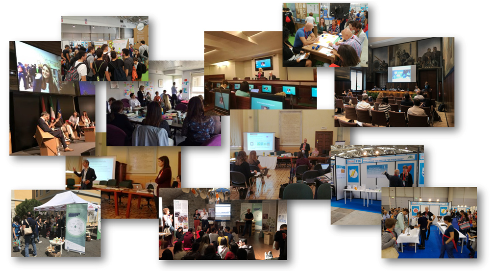 Events of the European Bioeconomy Network -a collage of photos.