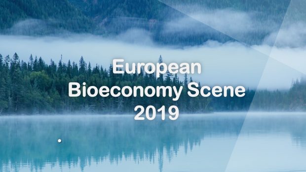 European Bioeconomy scene 2019. Lake scenery in the background.