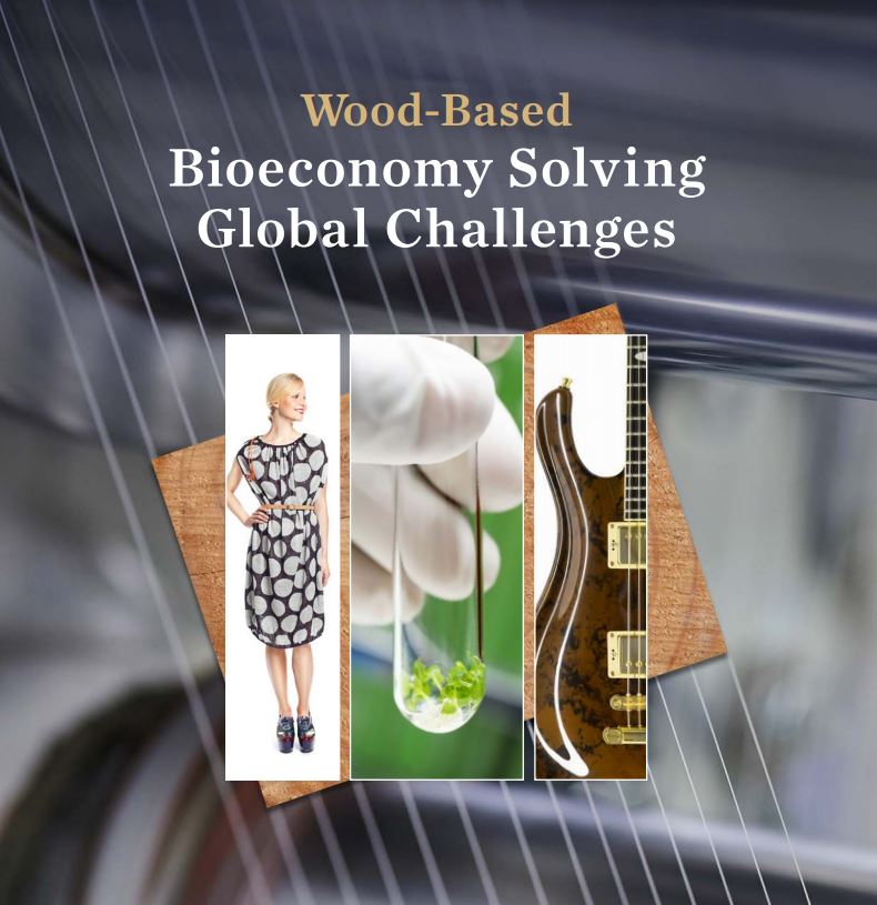 Wood based bioeconomy solving global challenges.