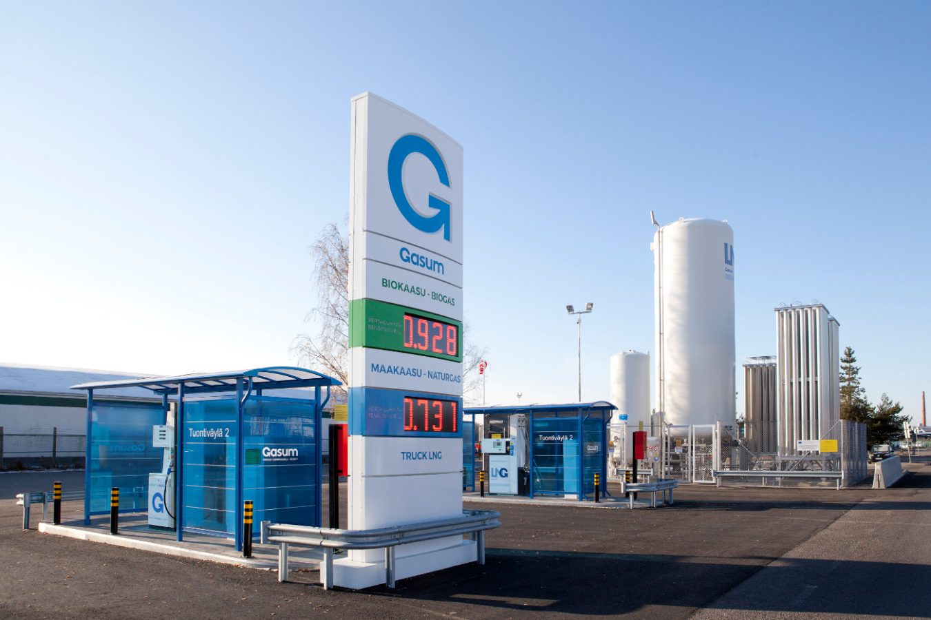 Gasum filling station.